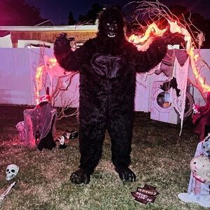 Furry Black Gorilla MensCostume